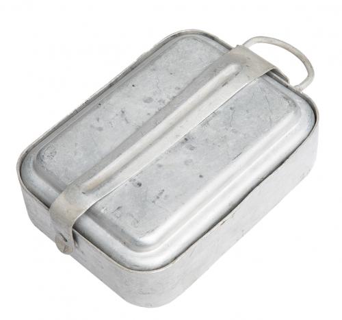 French M52 Three Piece Mess Kit, Aluminium, Surplus French M52 Three Piece Mess Kit, Aluminium, Surplus