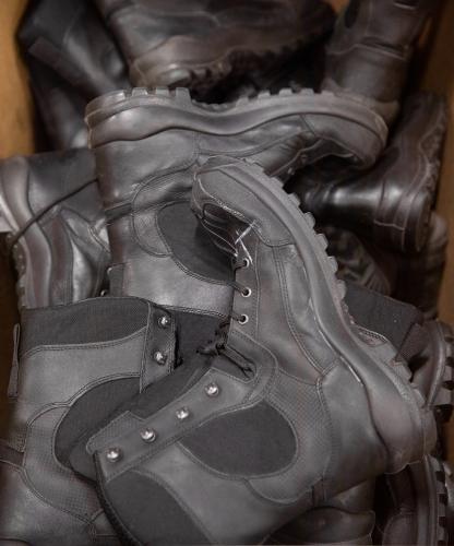Austrian Combat Boots, Leather & Cordura, Surplus. Shoes are in pretty good basic shape