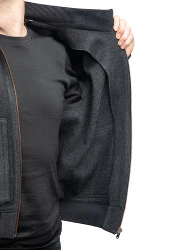 Jämä Wool Bomber Jacket. Very simple and neat also on the inside.