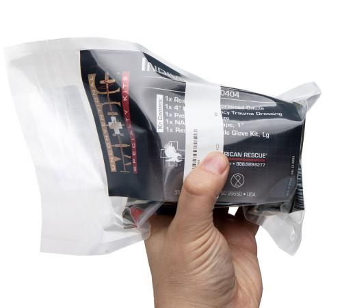 NAR Individual Aid Kit . Packed in an easy-to-open vacuum bag.