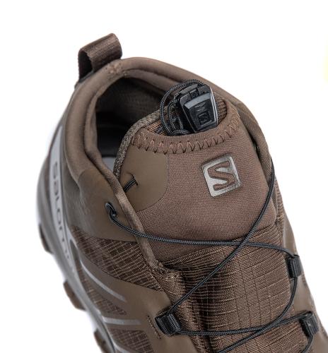 Salomon Speed Assault 2. The new lacing is naturally hidden with easier tucking of the free end.