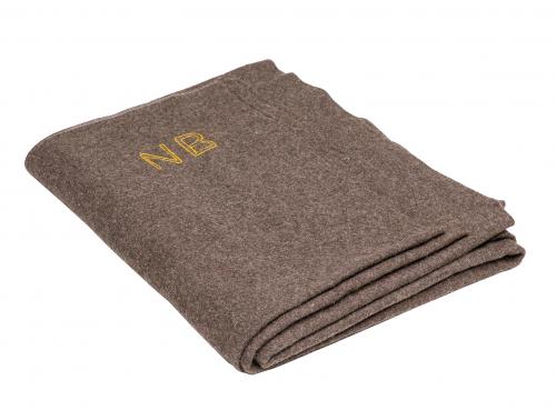 French Wool Blanket, Brown, Surplus French Wool Blanket, Brown, Surplus