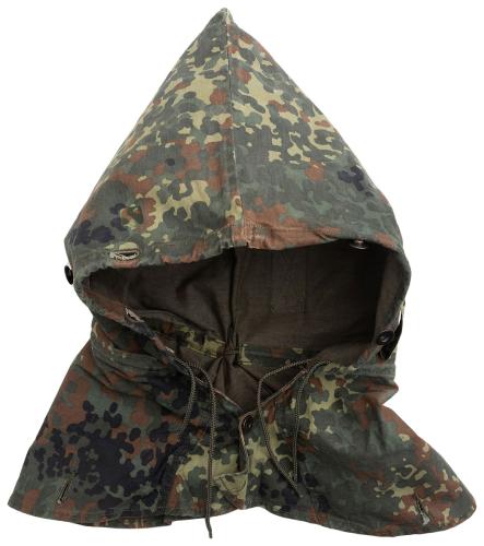 BW Shelter Half Pouch / Hood, Flecktarn, Surplus.