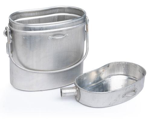 French Large Mess Kit, Aluminium, Surplus.