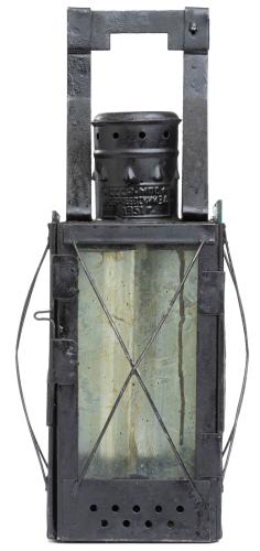 CCCP Railroad Lantern, Surplus. Note the protective steel wire on each side.