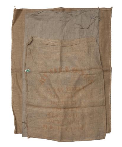 Swedish Burlap Sack, Surplus. Sack material and size varies.