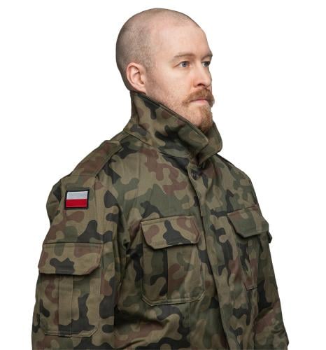 Polish Parka with Removable Liner, Wz. 93 Pantera Camo, Surplus. The sturdy collar can be popped up to protect from foul weather and criticism.