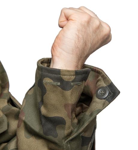 Polish Parka with Removable Liner, Wz. 93 Pantera Camo, Surplus. Simple, adjustable cuff.