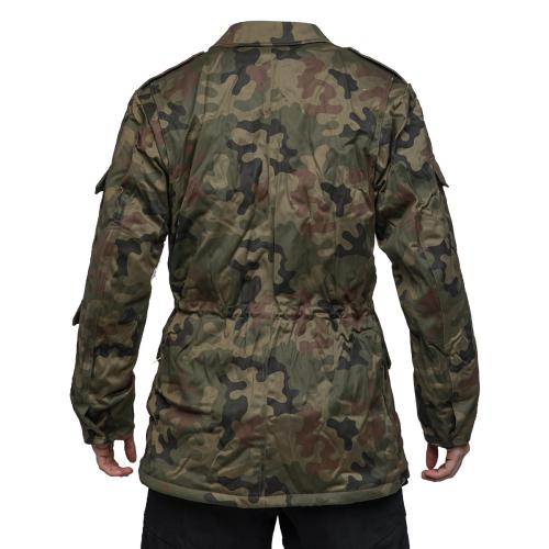 Polish Parka with Removable Liner, Wz. 93 Pantera Camo, Surplus. Model measurements: Height 182cm, Chest 95cm
Jacket size: 178/92