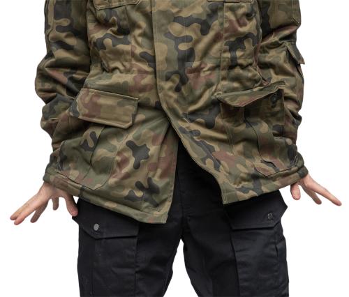 Polish Parka with Removable Liner, Wz. 93 Pantera Camo, Surplus. The zippered access slots offer hours of entertainment when standing guard.
