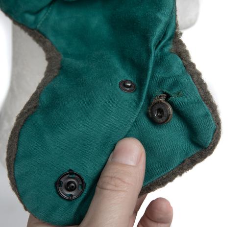 Austrian Field Cap, Winter Model, Funny Green, Surplus.