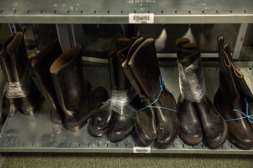 Austrian Rubber Boots, Surplus. There are a few variations in the models. The differences are quite minor like the tread pattern and manufacturer markings and such.