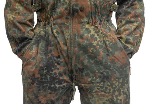 BW Tanker Coverall, Flecktarn, Surplus. Basic slash pockets.