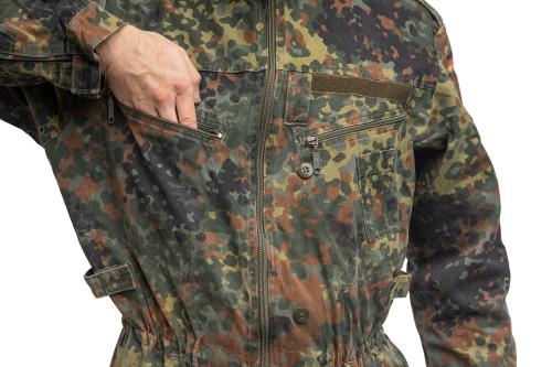 BW Tanker Coverall, Flecktarn, Surplus. Basic chest pockets.