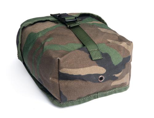 Dutch MOLLE General Purpose Pouch, Medium, Woodland, Surplus. 