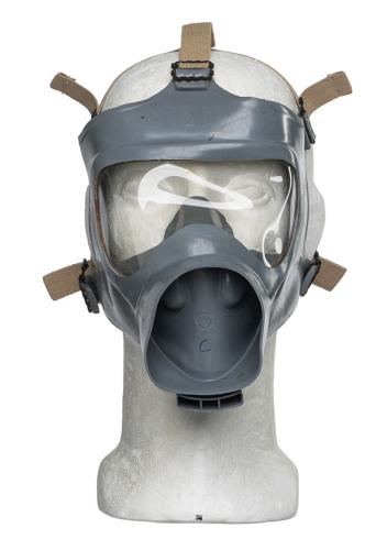 Finnish "Model T" Gas Mask with Plastic Carrying Box, Surplus.