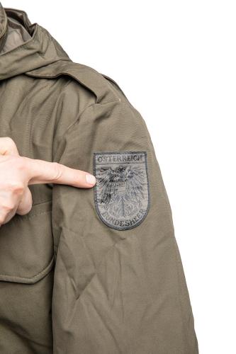Austrian Field Jacket w. Membrane, Surplus, Unissued. Are you ready for your new identity? Looks like virtually all of the jackets have the Austrian Bundesheer patch on the arm.