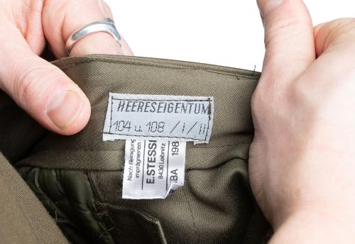 Austrian Thermal Pants, Olive Drab, Surplus, Unissued.
