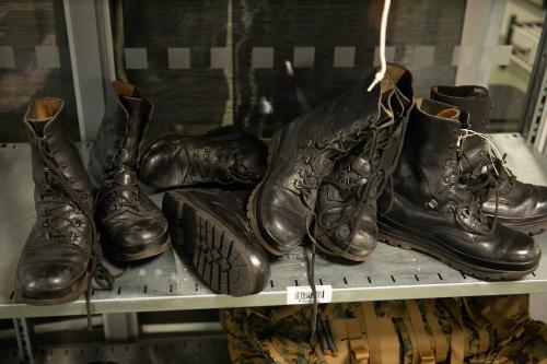 Swiss M90 Combat Boots, Gen I, Surplus. General condition is used but intact.