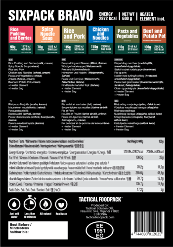 Tactical Foodpack Sixpack.