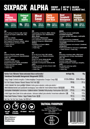 Tactical Foodpack Sixpack.