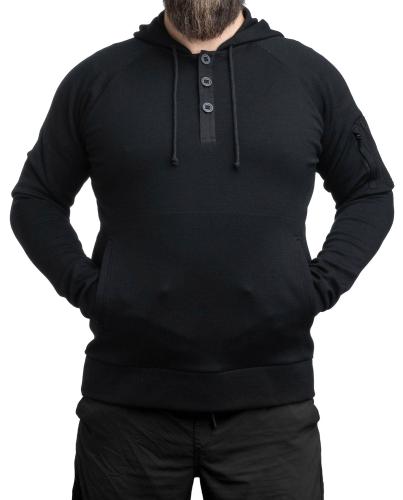 Särmä Merino Wool Hoodie with Buttons.