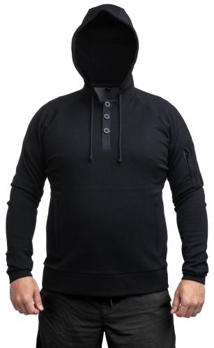 Särmä Merino Wool Hoodie with Buttons.