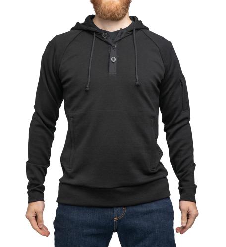 Särmä Merino Wool Hoodie with Buttons Särmä Merino Wool Hoodie with Buttons