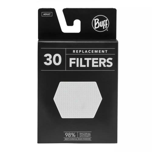 Buff Replacement Filter for Filter Face Mask, 30-Pack