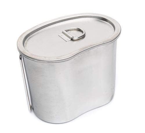 AB Canteen Cup Lid, Stainless Steel. Compatible with the canteen cup made by AB, which is sold separately.