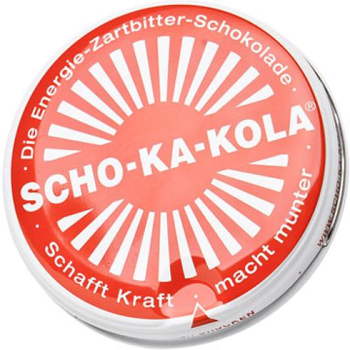 Scho-Ka-Kola, 100 g Tin Box, 10-Pack.