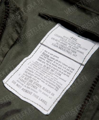 US CWU-27/P Flight Coverall, Sage Green, Surplus.