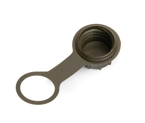 US Replacement Canteen Cap, Surplus. The canteen connection ring is integrated.
