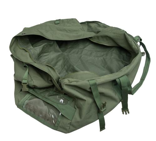 US New-Issue Duffle Bag, Surplus. Four compression straps at the mouth of the bag to make overpacking easier. 