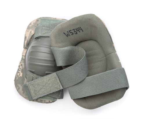 US ACU Knee & Elbow Pad Set, UCP, Surplus. Elbow pads with elastic hook & loop straps.