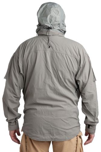 Beyond L5 Glacier PCU Softshell Jacket, surplus. Adjustable hood.