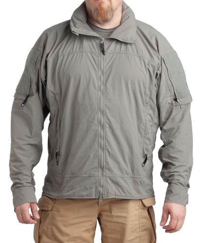 Beyond L5 Glacier PCU Softshell Jacket, surplus. The hood can be stored in the collar.