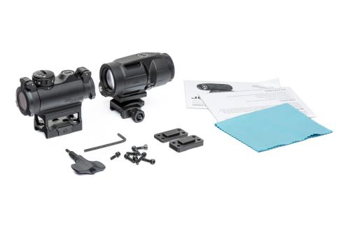 Sig Sauer Romeo MSR Red Dot with Juliet3-Micro Magnifier.