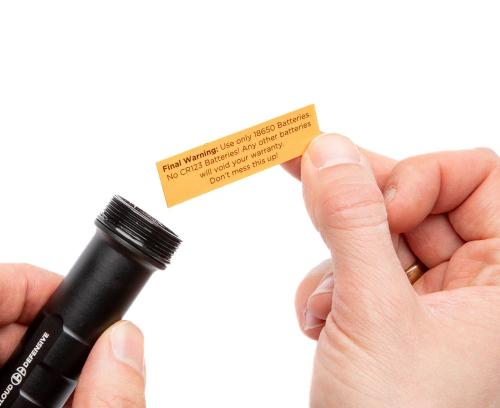 Cloud Defensive REIN Micro Weapon Light, 1300 lm. Use 18350 batteries only. (Full-size REIN pictured.)