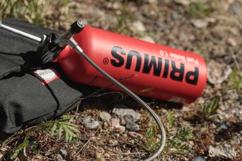 Primus Omnifuel II stove w. Bottle & Pouch.