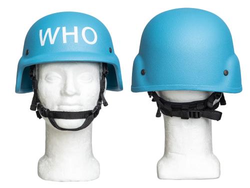 UN WHO PASGT Composite Helmet, UN Blue. 