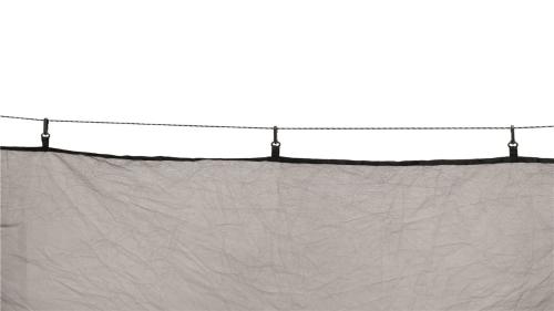 Robens Trace Hammock Mosquito Net. The net hangs on the ridgeline with hooks.