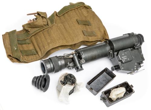 Hungarian NSzP-3 Night Vision Scope, Surplus. This deal always includes the scope and the storage box. The other accessories might or might not be included. Batteries are NEVER included.