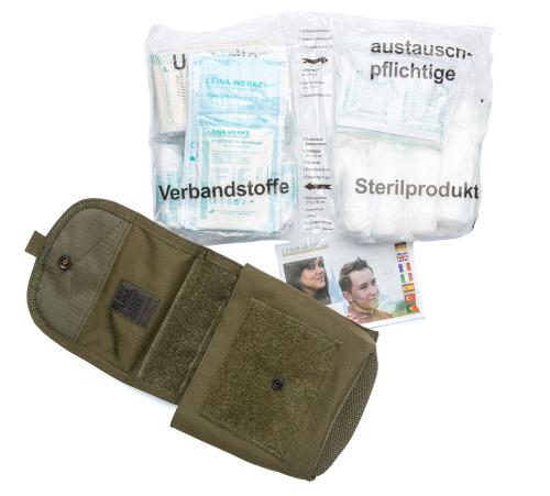 Blackhawk 40 mm Ammo Pouch, Green, Surplus, with Leina First Aid Kit.