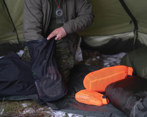 Savotta Rolltop Mesh Stuff Sack.