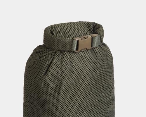 Savotta Rolltop Mesh Stuff Sack. Simple and durable roll-top closure.