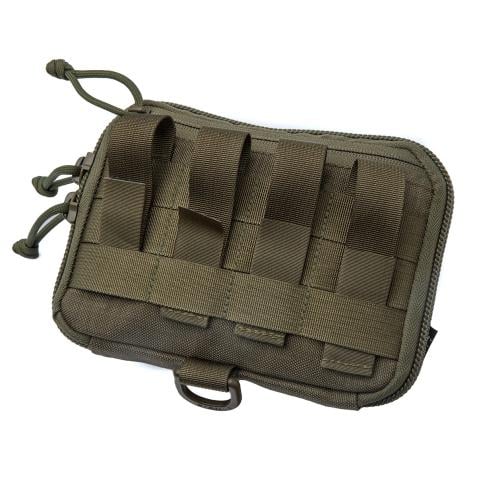 Baribal EDC Organizer Pouch. The PALS-compatible straps in the back can be weaved into belt loops as well.