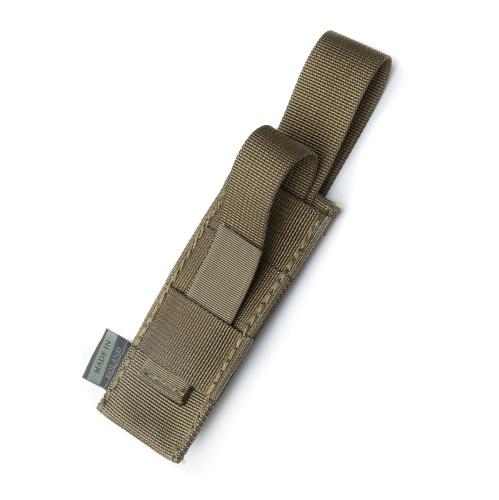 Baribal Tactical Rescue Shears Pouch. The PALS-compatible straps in the back can be weaved into belt loops as well.
