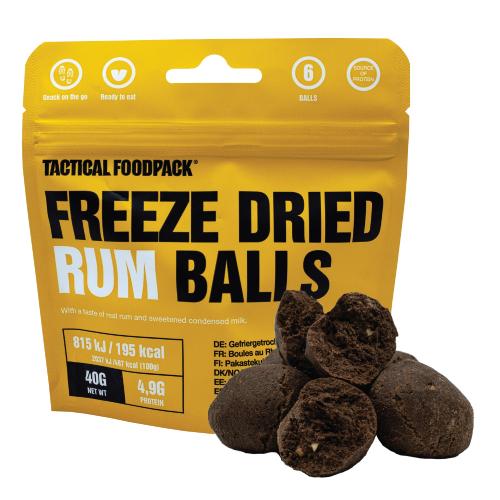 Tactical Foodpack Freeze-Dried Rum Balls.
