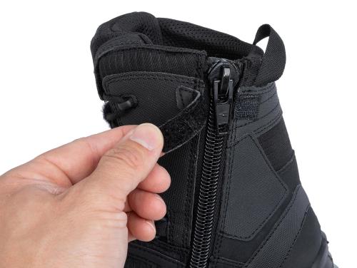 Haix Black Eagle Athletic 2.0 T Sidezipper. Hook & loop tab for securing the zipper puller.